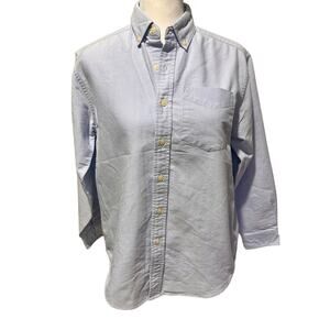 Lands End Boys Blue Dress Shirt, Size 12